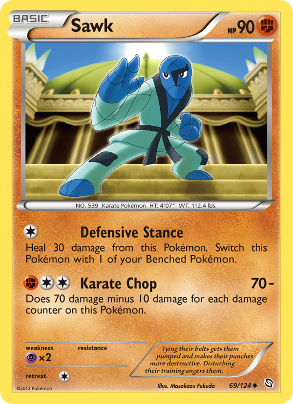 Sawk - Pokémon TCG Card