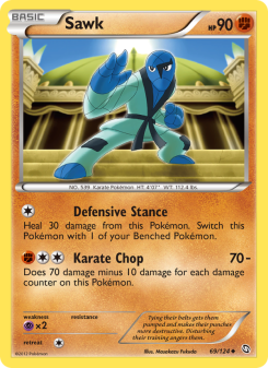 Sawk - pokemon TCG Card