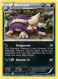 Skuntank - pokemon TCG Card