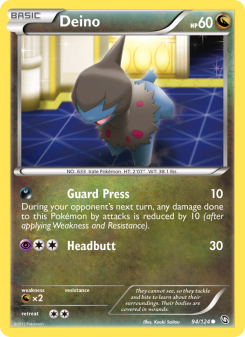 Deino - pokemon TCG Card