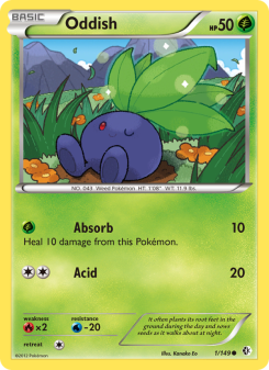 Oddish - pokemon TCG Card
