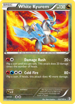 White Kyurem - pokemon TCG Card