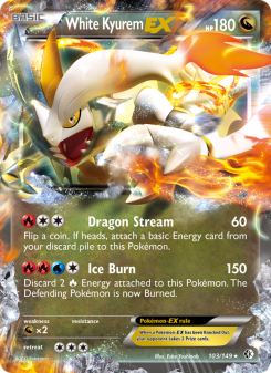White Kyurem-EX - pokemon TCG Card