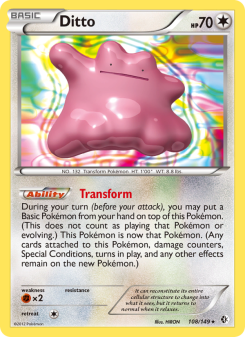 Ditto - pokemon TCG Card