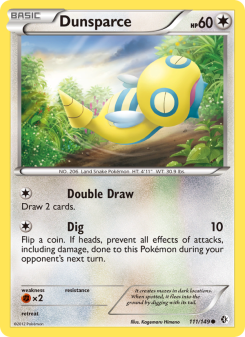 Dunsparce - pokemon TCG Card