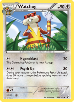 Watchog - pokemon TCG Card