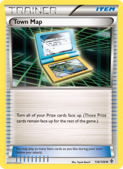 Town Map - pokemon TCG Card