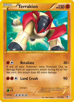 Terrakion - pokemon TCG Card