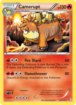 Camerupt - pokemon TCG Card