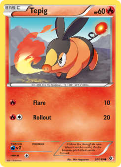Tepig - pokemon TCG Card