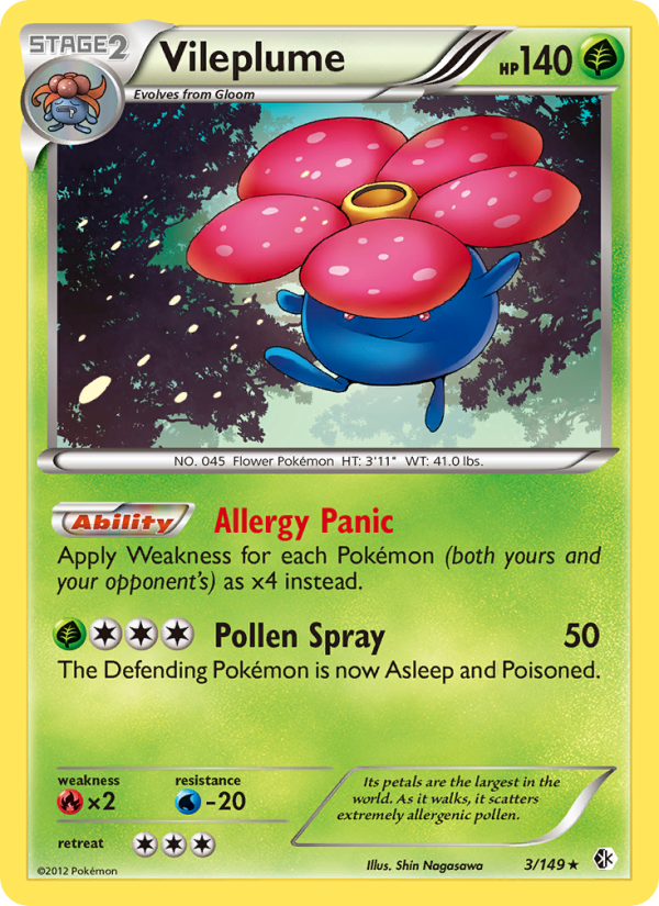 Vileplume - Pokémon TCG Card
