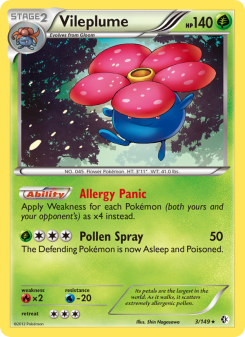 Vileplume - pokemon TCG Card
