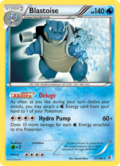 Blastoise - pokemon TCG Card