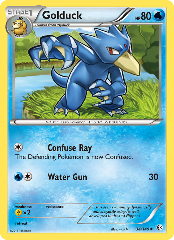 Golduck - Pokémon TCG Card