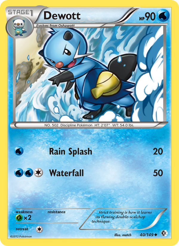 Dewott - Pokémon TCG Card