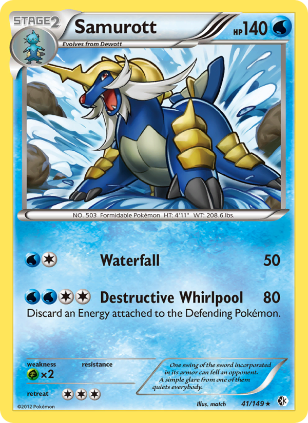 Samurott - Pokémon TCG Card