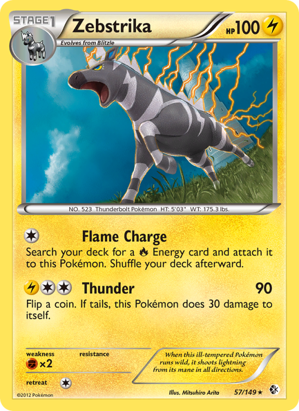 Zebstrika - Pokémon TCG Card