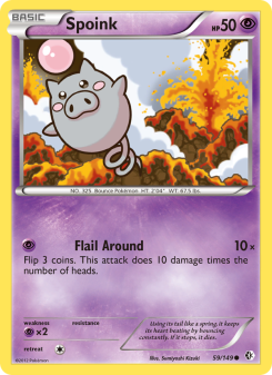 Spoink - pokemon TCG Card