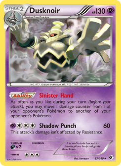 Dusknoir - pokemon TCG Card