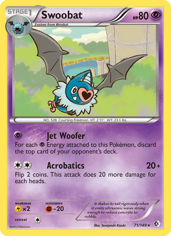 Swoobat - Pokémon TCG Card