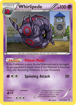 Whirlipede - pokemon TCG Card