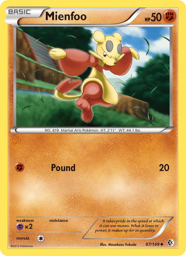Mienfoo - Pokémon TCG Card