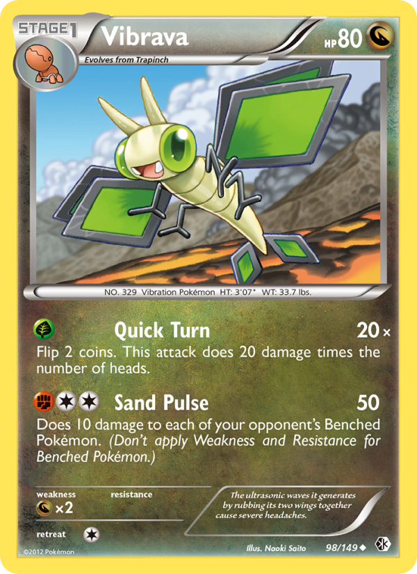 Vibrava - Pokémon TCG Card