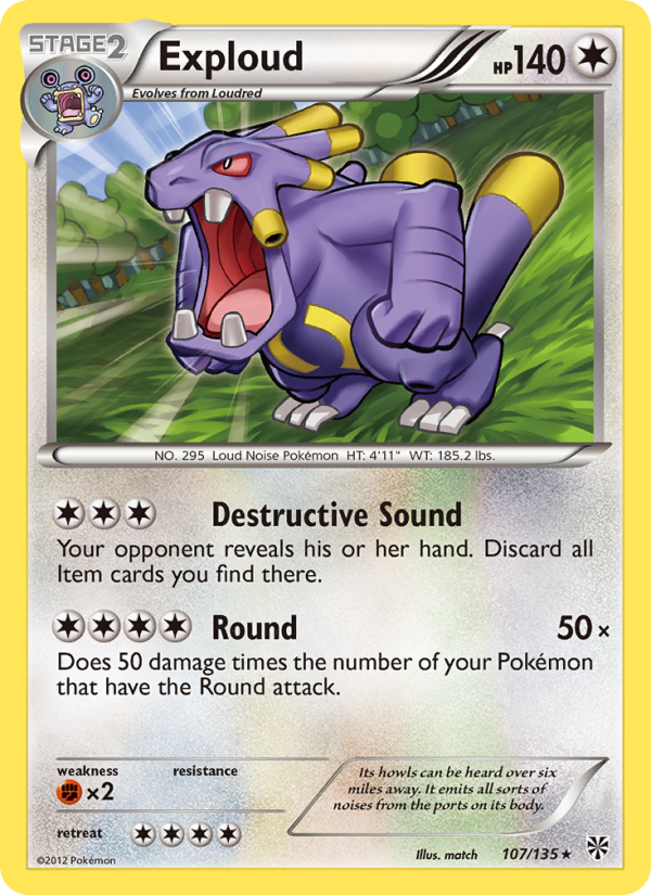 Exploud - Pokémon TCG Card