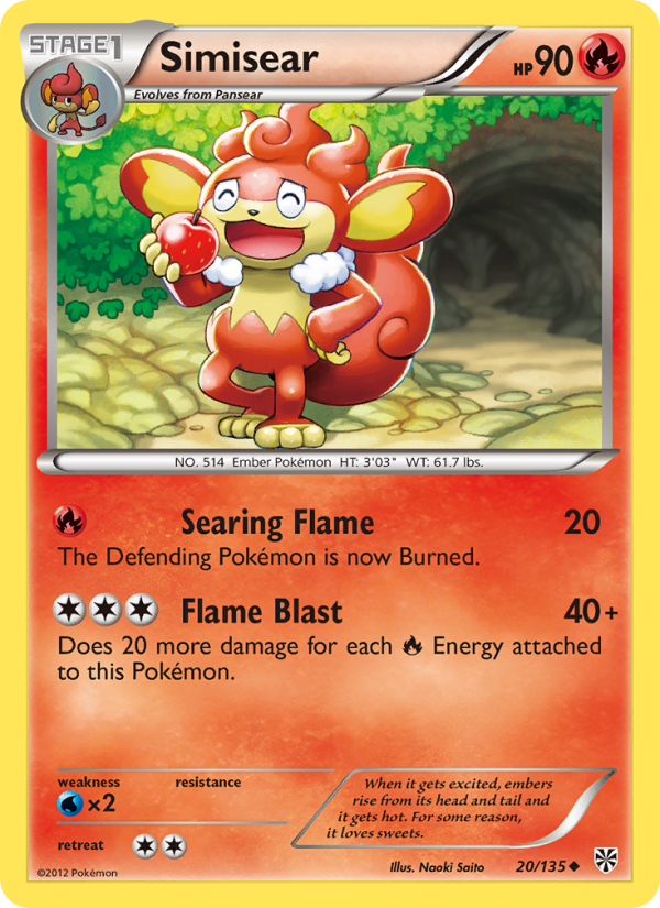 Simisear - Pokémon TCG Card