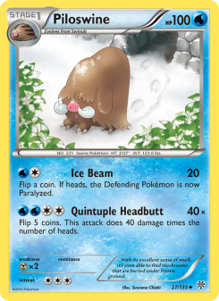 Piloswine - pokemon TCG Card