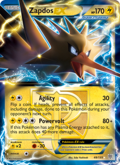Zapdos-EX - pokemon TCG Card