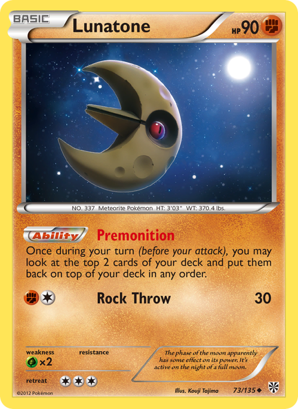 Lunatone - Pokémon TCG Card