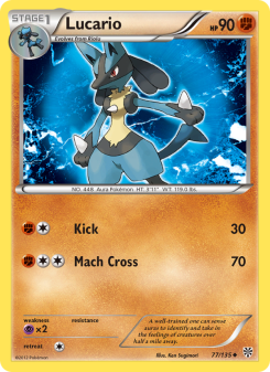 Lucario - pokemon TCG Card