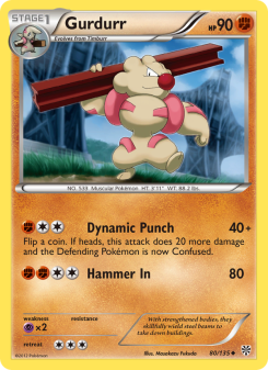 Gurdurr - pokemon TCG Card