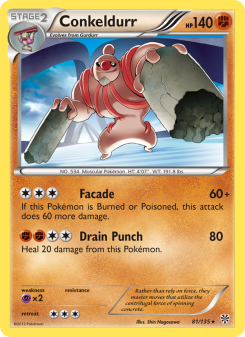 Conkeldurr - pokemon TCG Card