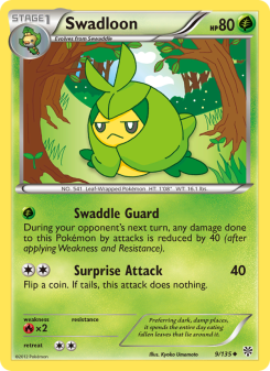 Swadloon - pokemon TCG Card