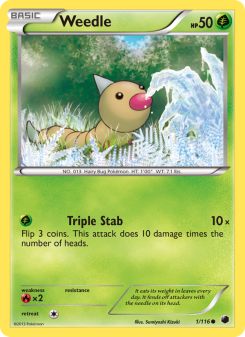 Weedle - pokemon TCG Card