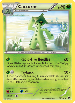 Cacturne - pokemon TCG Card