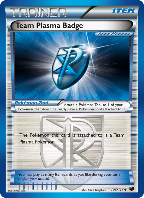 Team Plasma Badge - Pokémon TCG Card