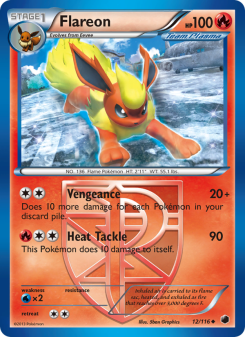 Flareon - pokemon TCG Card