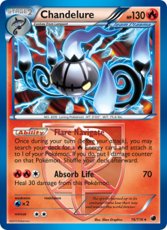 Chandelure - pokemon TCG Card