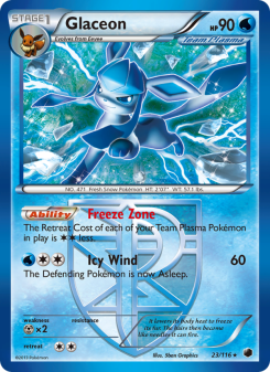 Glaceon - pokemon TCG Card