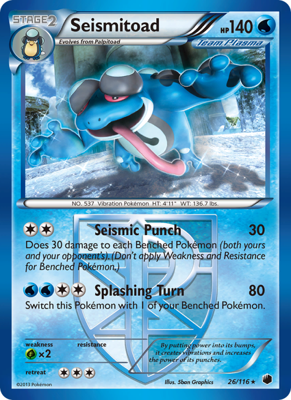 Seismitoad - Pokémon TCG Card