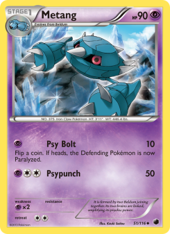 Metang - pokemon TCG Card