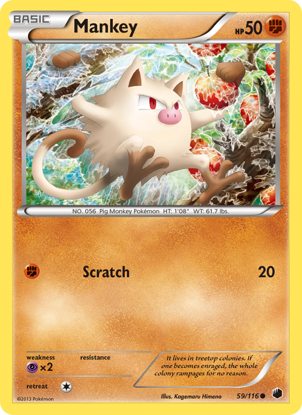 Mankey - Pokémon TCG Card
