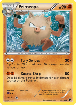 Primeape - pokemon TCG Card