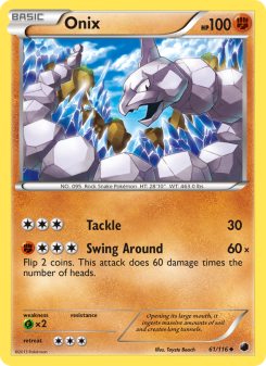 Onix - pokemon TCG Card