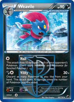 Weavile - pokemon TCG Card