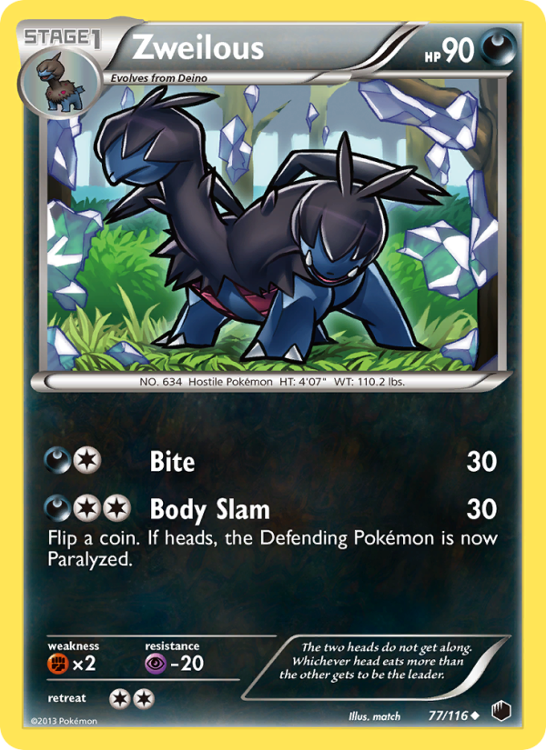 Zweilous - Pokémon TCG Card