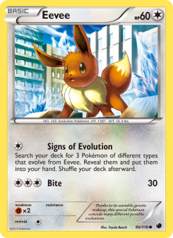 Eevee - pokemon TCG Card